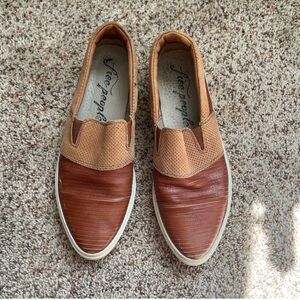 Free People Off Duty Leather Loafers